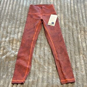 lululemon Wunder Train HR Tight 25" in Orange/Black Print